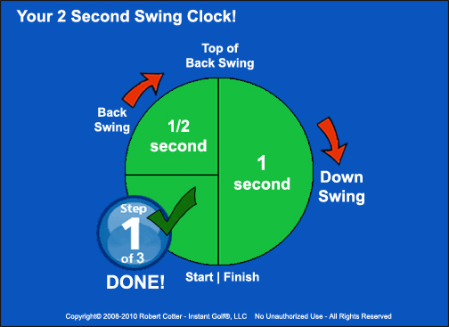 golf swing clock