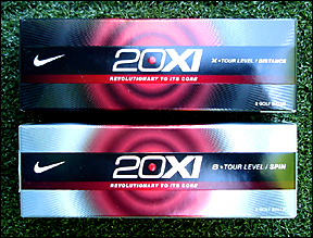 Nike 20XI-S golf balls in sleeves