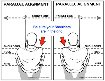 golf swing alignment